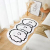 White Shaped Cashmere Cartoon Floor Mat Bedroom Bedside Long Rug Sofa Living Room Balcony Kitchen Mat