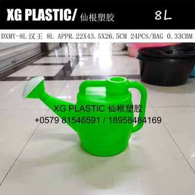 8 l watering pot durable green color plastic watering bucket garden plant watering spraying can hot sales cheap price 