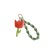 Korean Ins Cute Tulip Three-Dimensional Flower Pendant Handmade Woven Keychain Bag Charm Accessories Key Ring