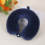 New Solid Color Memory Foam U-Shaped Pillow round Travel Neck Pillow U-Shaped Pillow Printed Logo Factory Wholesale