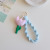 Korean Ins Cute Tulip Three-Dimensional Flower Pendant Handmade Woven Keychain Bag Charm Accessories Key Ring