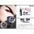 Music Flower Two-Color Long-Lasting Not Smudge Natural Smooth Color Waterproof Sweat-Proof Creamy Eyeliner Black Purple