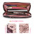 Single-Pull Wallet Lady Hand Wallet Bowknot Personalized Long Zip Wallet PU Leather Mobile Phone Bag Customization