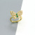 Korean Ins Retro Exquisite Colorful Crystal Butterfly Ring Simple Colorful Crystals Animal Open Ring Cross-Border Sold Jewelry