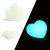 Noctilucent Stone Water Drop Pendant Heart Shaped Fluorescent Stone Pendant Luminous Luminous Stone Small Jewelry Wholesale