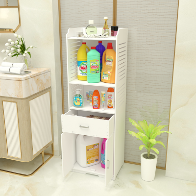 Nordic Style Simple Bathroom Bathroom Toilet Cupboard Multi-Layer Floor-Standing Home Organize and Storage Storage