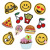 Spot Burger Embroidered Cloth Stickers Cartoon Smiley Embroidery Mark Amazon Lollipop Embroidered Zhang Zai Pizza Patch