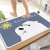 Crystal Velvet Printed Carpet Doorway Hallway Door Mat Bathroom Toilet Water-Absorbing Non-Slip Mat Cartoon Floor Mat