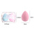 New Super Soft 4-Grid Transparent Pp Box Package Powder Puff Sponge Egg Bouncy Non-Stuck Pink Cosmetic Egg Suit with Storage Box