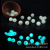 Noctilucent Stone Zodiac Beads Glowing Scattered Beads Zodiac Luminous Pearl Scattered Beads Wholesale Fluorescent Stone Zodiac