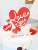 Qixi Baking Cake Topper Decoration Back Couple Inserts Anniversary Polymer Clay Love Valentine's Day Accessories