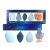 Yizhilian Starry Sky Gift Box Cosmetic Egg Suit 4 Combination Powder Puff with Metal Bracket Beauty Blender Smear-Proof Makeup