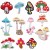 Spot Amazon Cartoon Mushroom Embroidered Cloth Stickers Mushroom Embroidery Mark Clothes Patch AliExpress Embroidered Zhang Zai