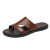 Summer First Layer Cowhide Men's Sandals Flip-Flops Outdoor Flip-Flops Outdoor Non-Slip Sandals Trendy Beach Shoes