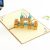 3D Stereoscopic Greeting Cards Handmade Paper Carving Foreign Trade Retro London Tower Bridge Three-Dimensional Creativity Architectural Paper Carving Hollow Greeting Card