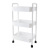 Multi-Function Cart Storage Rack with Pulley Kitchen Vegetable Rack Slit Frame Bathroom Wash Multi-Layer Storage Rack for Cosmetics