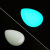 Noctilucent Stone Water Drop Pendant Heart Shaped Fluorescent Stone Pendant Luminous Luminous Stone Small Jewelry Wholesale