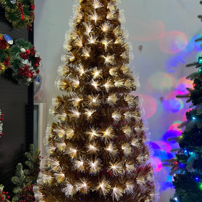 Optical fiber Christmas tree LED