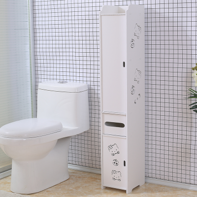 Nordic Style Simple Bathroom Bathroom Toilet Cupboard Multi-Layer Floor-Standing Home Organize and Storage Storage