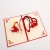 Factory Direct Sales Laser Hollow 3D Three-Dimensional Heart-to-Heart Wedding Stereoscopic Greeting Cards Love Wedding Wedding Invitation