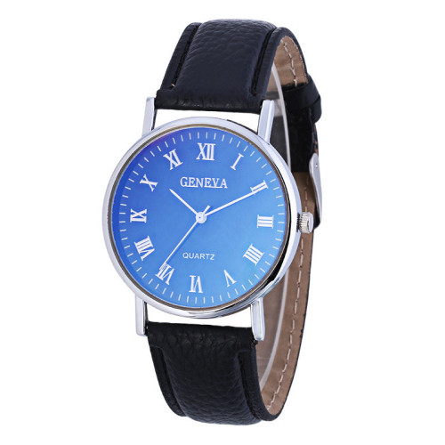 blu-ray watch unisex women‘s watch fashion men‘s watch real belt quartz watch gift watch manufacturer supply