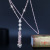 Cross-Border Sold Jewelry New Necklace for Women Simple Fashion in Europe and America Tassel Long Sweater Chain with Diamonds Necklace Wholesale