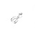 DIY Ornament Accessories Alloy Oval Buckle Silver Plated Pendant Clip-Clasp Connection Buckle Ornament Pendant Accessories Factory Wholesale