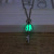 Luminous Ornament Can Be Opened Hollow Alloy Light-Emitting Pendant Fluorescent Beads Small Pendant Creative Gift Wholesale