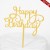 Internet Celebrity Minimalist Transparent Acrylic Cake Decorative Insertion Happy Birthday Creative Party Plug-in Accessories