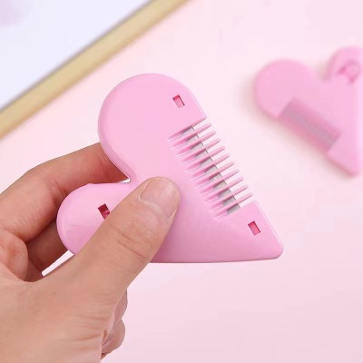 Peach Heart Fringe Cutting Instrument Self-Cutting Hair Thinning Household Hair Cutting Knife Children's Anti-Cut Hair Cutting Comb Hair Clipper