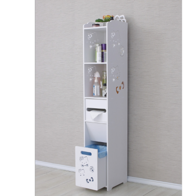 Nordic Style Simple Bathroom Bathroom Toilet Cupboard Multi-Layer Floor-Standing Home Organize and Storage Storage