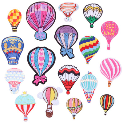 Spot Hot Air Balloon Cartoon Ironing Bag Decorative Rust Iron Embroidered Cloth Stickers Computer Embroidered Zhang Zai Clothing Patch