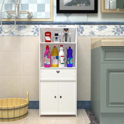 Nordic Style Simple Bathroom Bathroom Toilet Cupboard Multi-Layer Floor-Standing Home Organize and Storage Storage