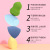 Yizhilian Starry Sky Gift Set 4 Combination Powder Puff with Metal Bracket Cosmetic Egg Smear-Proof Makeup Sponge Egg