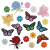 Spot Amazon Butterfly Mixed Embroidered Cloth Stickers Rose Embroidery Mark Lotus Patch Flower Embroidered Zhang Zai