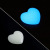 Noctilucent Stone Water Drop Pendant Heart Shaped Fluorescent Stone Pendant Luminous Luminous Stone Small Jewelry Wholesale