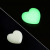 Noctilucent Stone Water Drop Pendant Heart Shaped Fluorescent Stone Pendant Luminous Luminous Stone Small Jewelry Wholesale