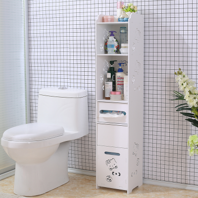 Nordic Style Simple Bathroom Bathroom Toilet Cupboard Multi-Layer Floor-Standing Home Organize and Storage Storage