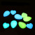 Noctilucent Stone Water Drop Pendant Heart Shaped Fluorescent Stone Pendant Luminous Luminous Stone Small Jewelry Wholesale