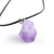 Amethyst Stone Natural Raw Gemstone Necklace Amethyst with Shape Irregular Pendants Clavicle Chain Female Small Jewelry Wholesale