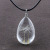 Handmade Custom Natural Dandelion Chain Double-Sided Water Drop Time Stone Foreign Trade Glass Ball Necklace Dried Flower Pendant