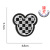 Spot Goods Plaid Embroidered Cloth Stickers Square Love Toothbrush Embroidery Computer Emboridery Label Ironing Decorative Patch Sticker Wholesale