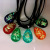 Preserved Fresh Babysbreath Dried Flower Necklace Pendant Resin Epoxy Luminous Stone Dried Flower Ornament Stall Hot Sale Jewelry