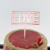 Qixi Cake Inserting Card Valentine's Day Decoration Plug-in Love Wedding 520 Love Acrylic Birthday Accessories