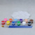 12 Color Acrylic Vinyl Plaster Doll Coloring Universal High Concentration Pigment Children DIY Graffiti Painting Brush Palette