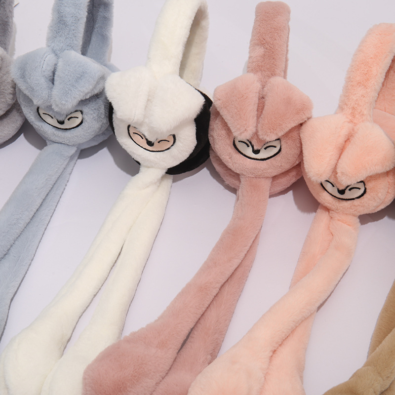 冬季新款亲子款网红卡通狐狸会动耳罩可爱儿童保暖耳包耳暖批