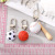 New Creative Simulation Mini Basketball Football Key Ring Fashion Ball Sports Sports Bag Package Pendant Hanging Ornaments