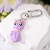 Europe and America Cross Border New Cartoon Moon Cat Pendant Sweet Fun Kitten Key Buckle Cute Animal Ornaments Pendant