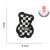 Spot Goods Plaid Embroidered Cloth Stickers Square Love Toothbrush Embroidery Computer Emboridery Label Ironing Decorative Patch Sticker Wholesale