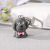 New Cartoon Resin Puppy Key Chain Cute Small Animal Bag Keychain Creative Three-Dimensional Panda Pendant